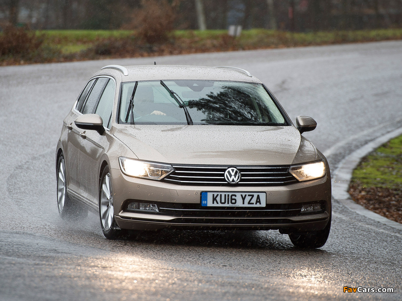 Volkswagen Passat Estate BlueMotion UK-spec (B8) 2015 wallpapers (800 x 600)