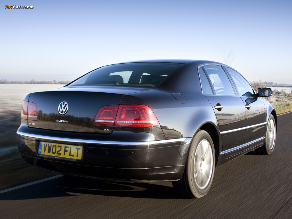 Volkswagen Phaeton V6 TDI UK-spec 2010 wallpapers (1024 x 768)