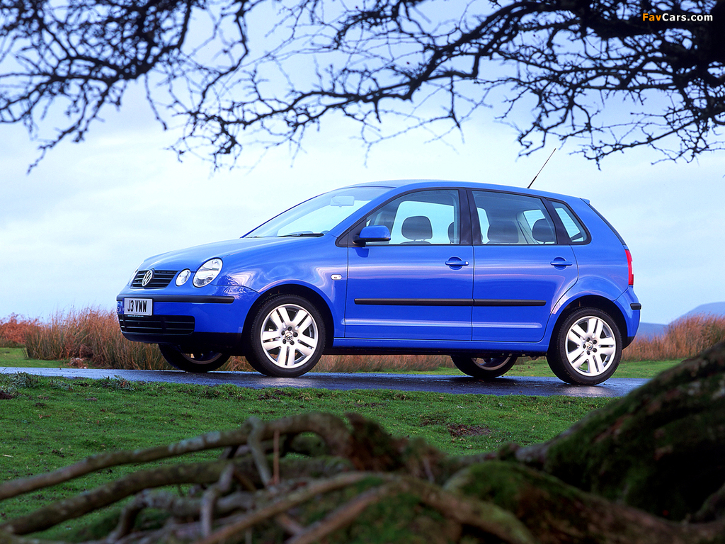 Images of Volkswagen Polo 5-door UK-spec (IV) 2001–05 (1024 x 768)