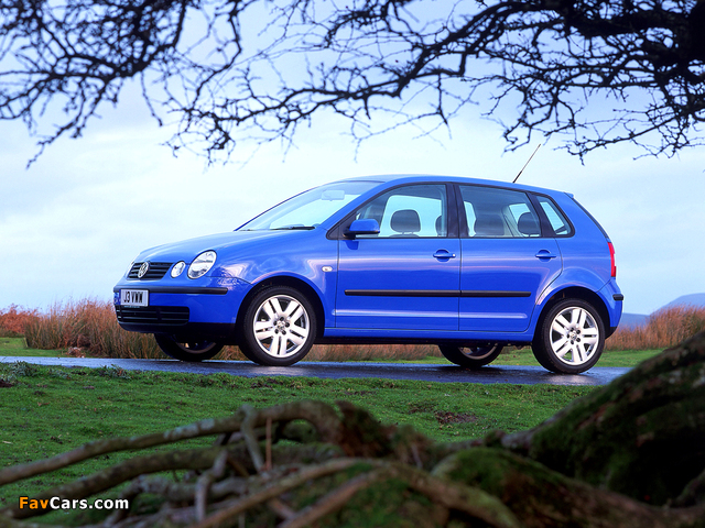 Images of Volkswagen Polo 5-door UK-spec (IV) 2001–05 (640 x 480)