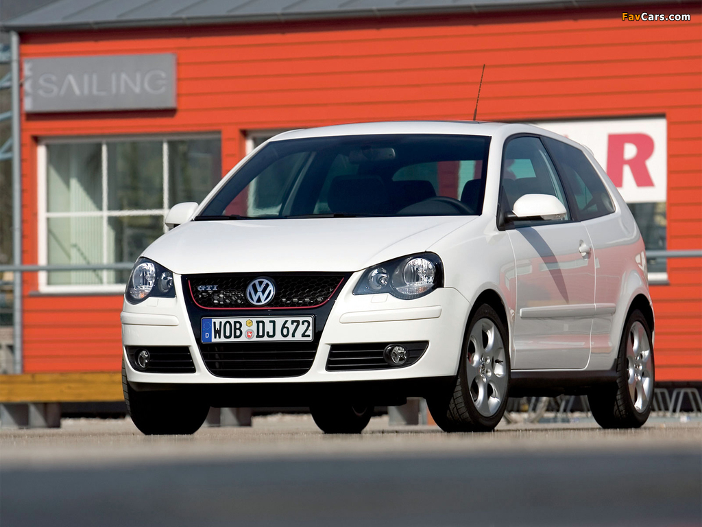 Images of Volkswagen Polo GTI 3-door (Typ 9N3) 2006–09 (1024 x 768)