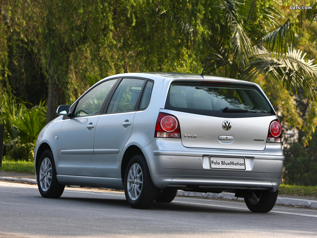 Images of Volkswagen Polo BlueMotion 5-door BR-spec (Typ 9N3) 2009–12 (1024 x 768)