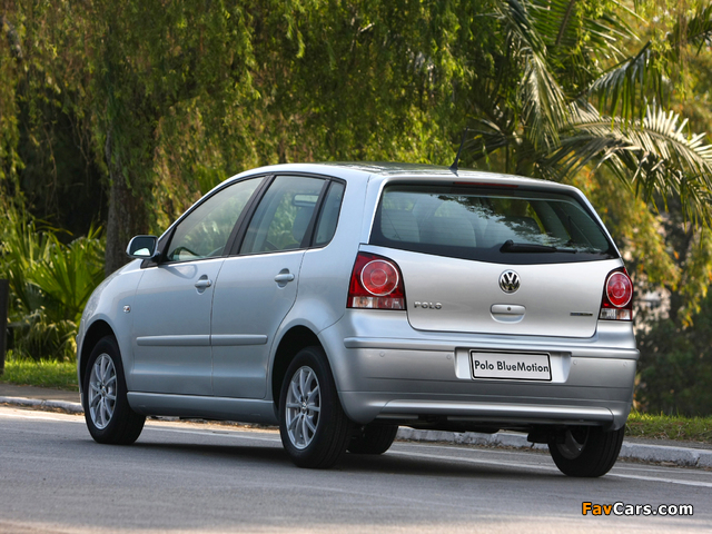 Images of Volkswagen Polo BlueMotion 5-door BR-spec (Typ 9N3) 2009–12 (640 x 480)