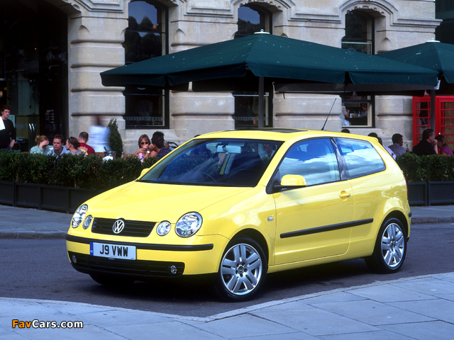 Photos of Volkswagen Polo 3-door UK-spec (Typ 9N) 2001–05 (640 x 480)