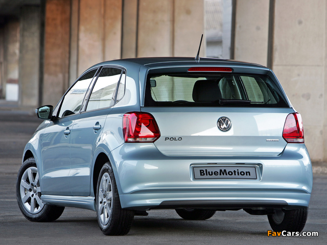 Photos of Volkswagen Polo BlueMotion 5-door ZA-spec (Typ 6R) 2010 (640 x 480)