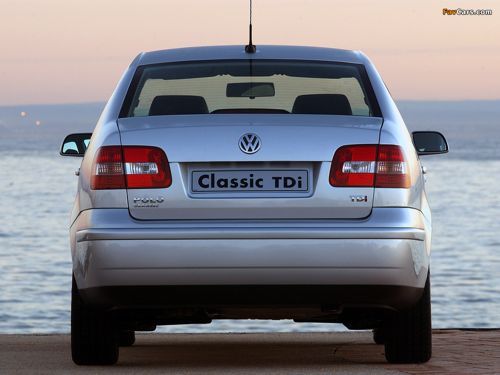 Pictures of Volkswagen Polo Classic ZA-spec (IV) 2002–05 (1024 x 768)