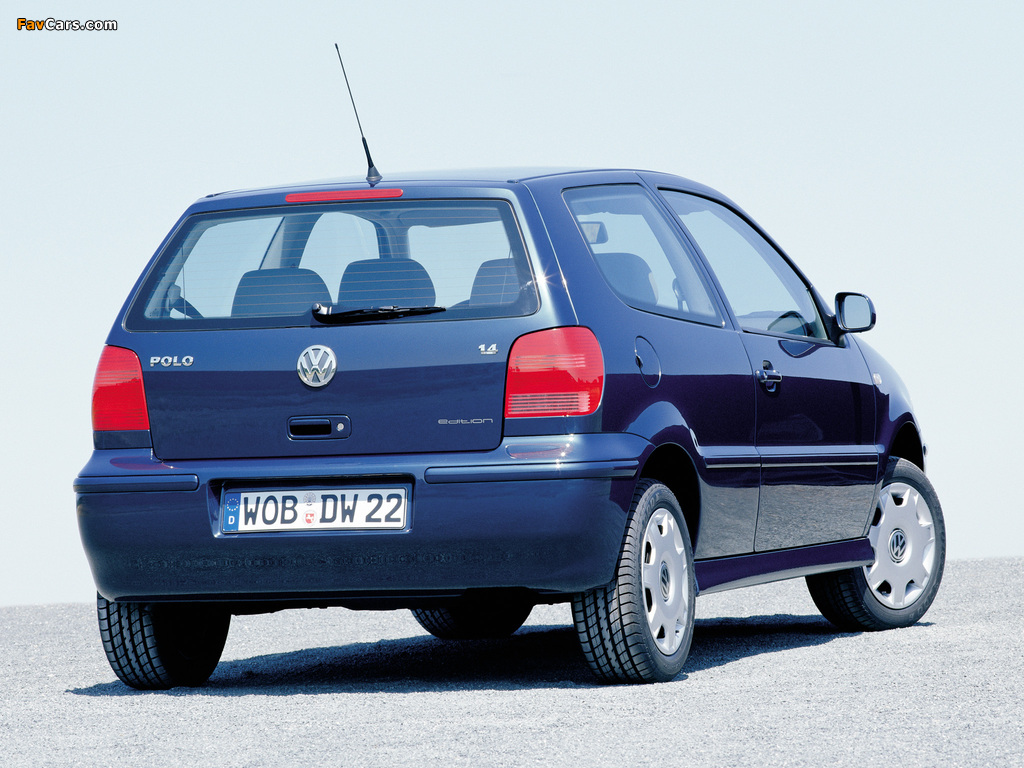Volkswagen Polo 3-door (Typ 6N2) 1999–2001 images (1024 x 768)