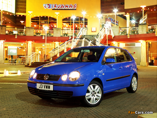 Volkswagen Polo 5-door UK-spec (IV) 2001–05 images (640 x 480)