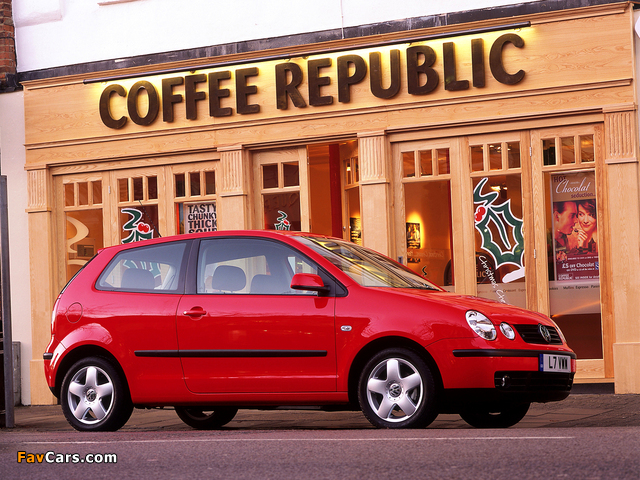 Volkswagen Polo 3-door UK-spec (Typ 9N) 2001–05 images (640 x 480)