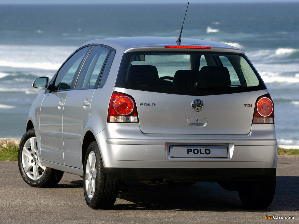 Volkswagen Polo 5-door ZA-spec (Typ 9N3) 2005–09 images (1024 x 768)