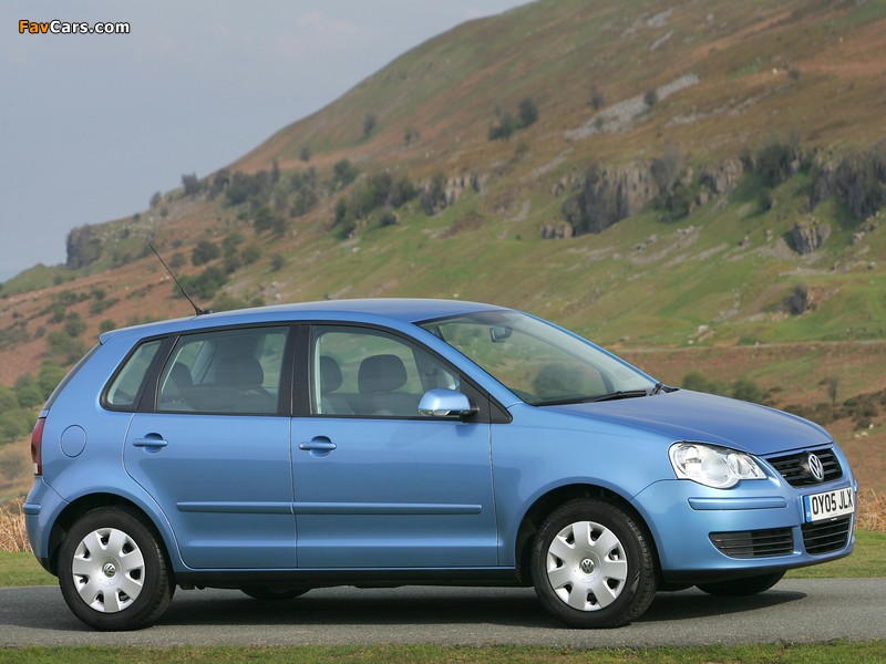 Volkswagen Polo 5-door UK-spec (Typ 9N3) 2005–09 pictures (800 x 600)