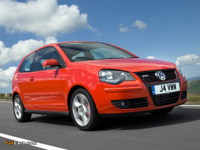 Volkswagen Polo GTI 3-door UK-spec (Typ 9N3) 2006–09 photos (640 x 480)