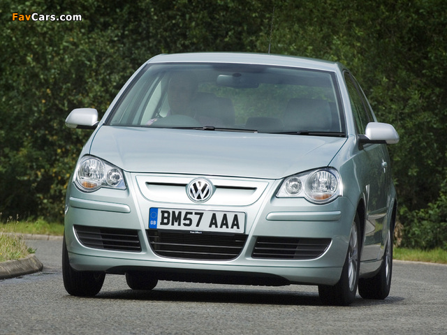 Volkswagen Polo BlueMotion UK-spec (Typ 9N3) 2006–09 pictures (640 x 480)