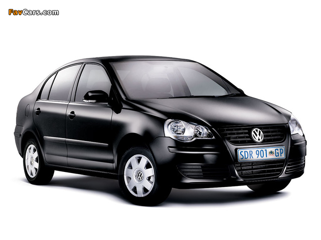 Volkswagen Polo Sedan ZA-spec (Typ 9N3) 2006–11 wallpapers (640 x 480)