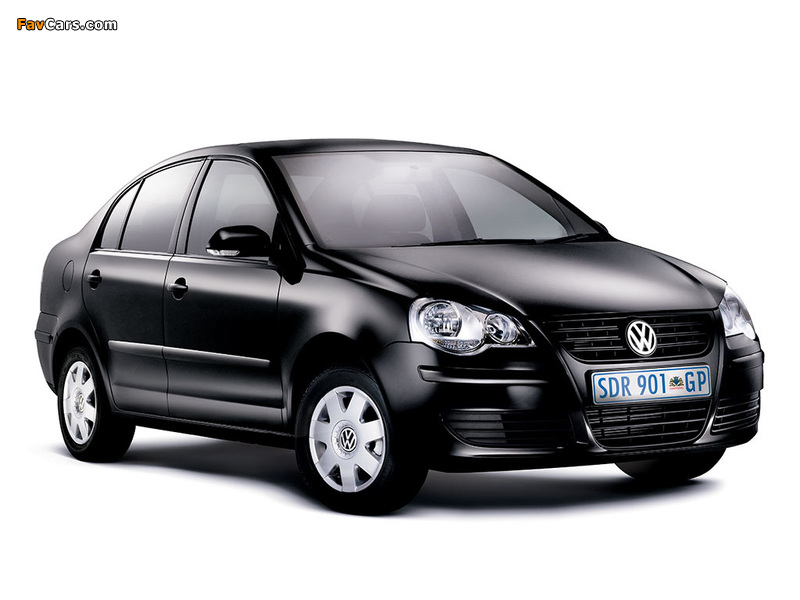 Volkswagen Polo Sedan ZA-spec (Typ 9N3) 2006–11 wallpapers (800 x 600)