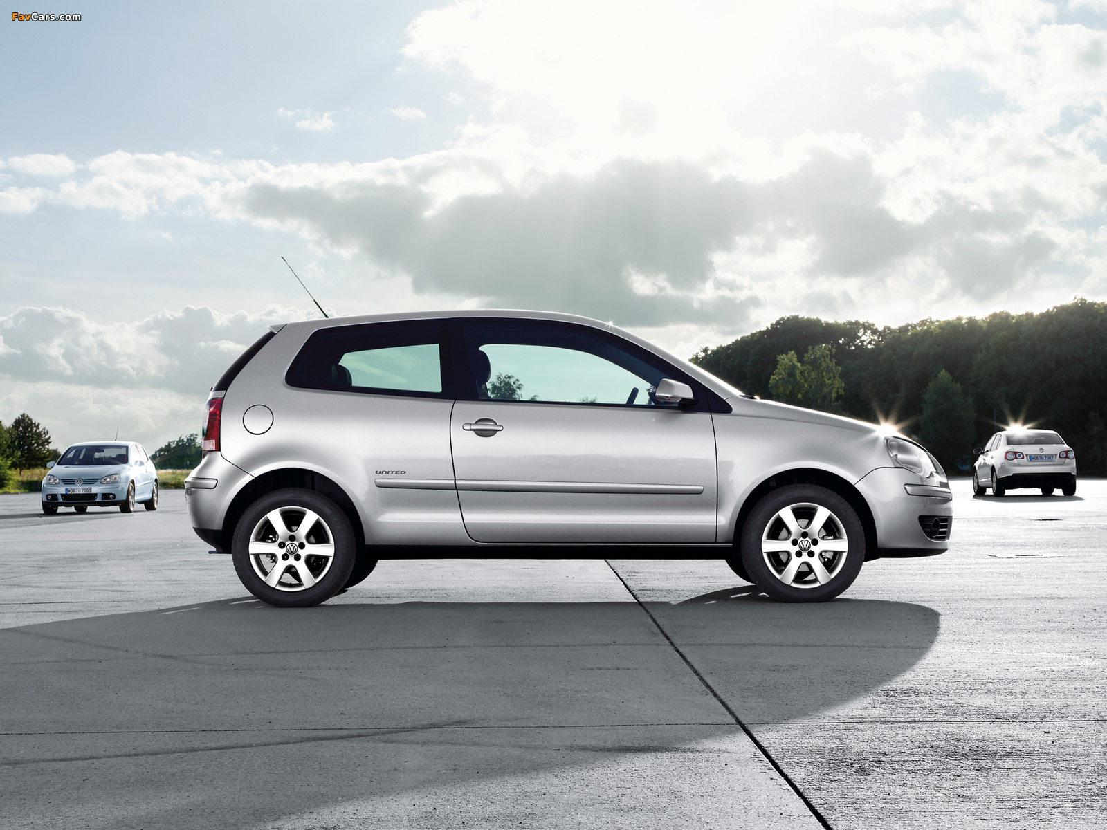 Volkswagen Polo 3-door United (Typ 9N3) 2007 wallpapers (1600 x 1200)