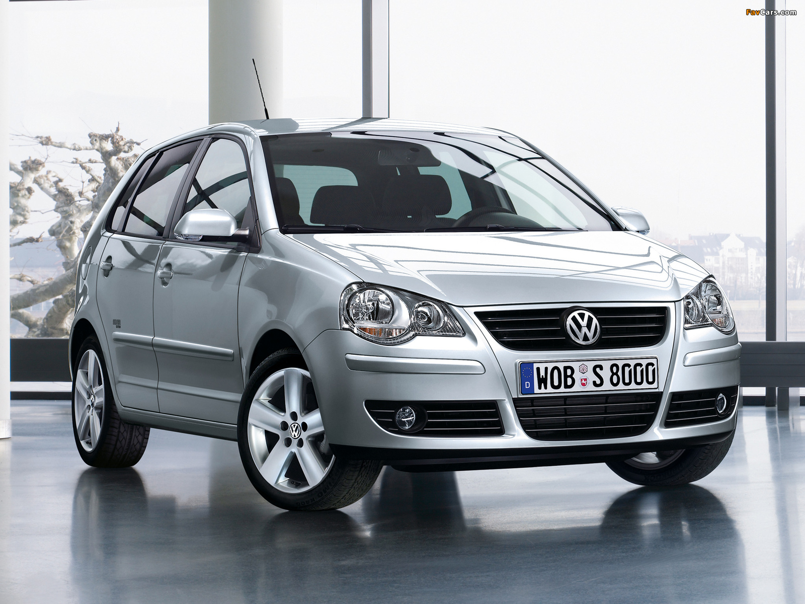 Volkswagen Polo 5-door Silver Edition (Typ 9N3) 2008 images (1600 x 1200)