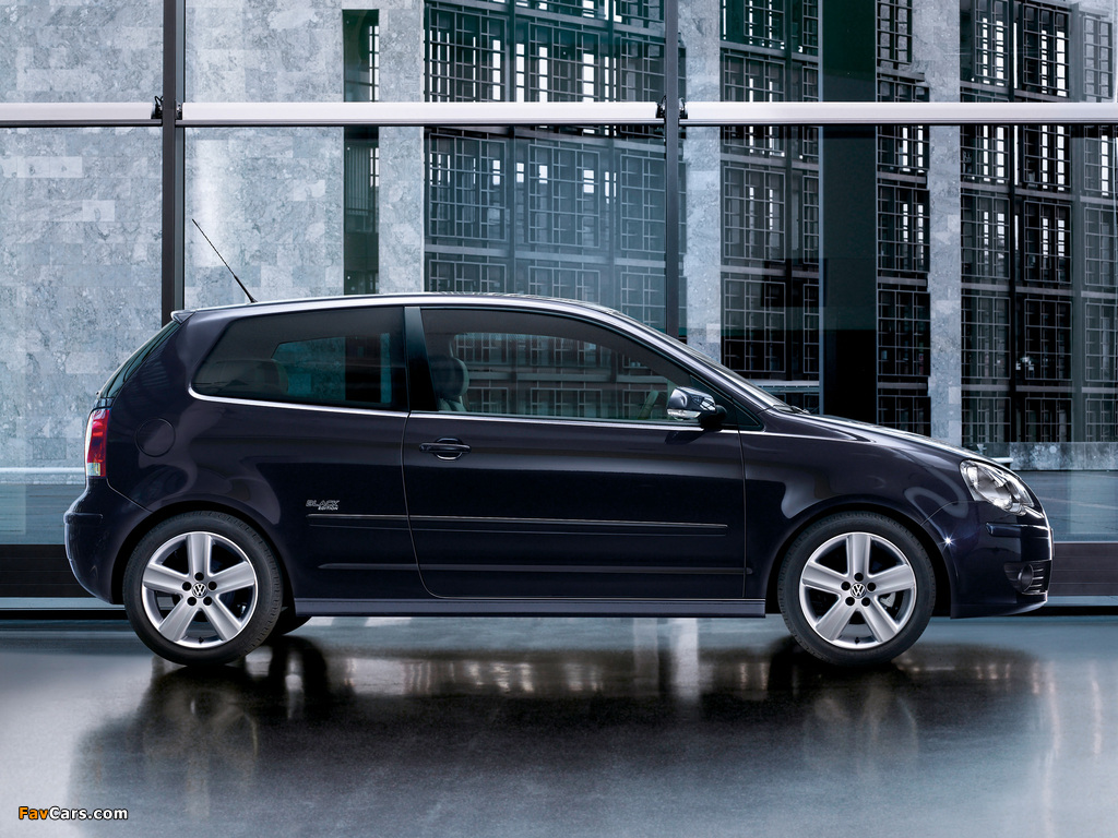 Volkswagen Polo 3-door Black Edition (Typ 9N3) 2008 images (1024 x 768)