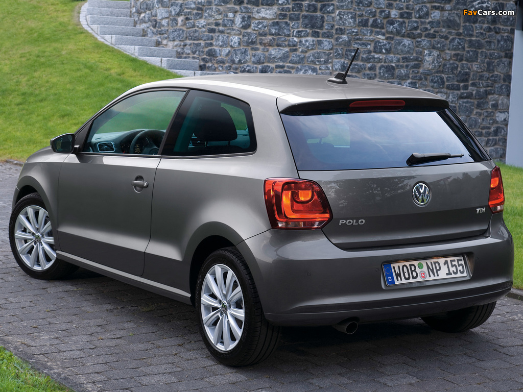 Volkswagen Polo 3-door (V) 2009 wallpapers (1024 x 768)