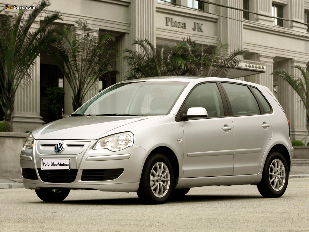 Volkswagen Polo BlueMotion 5-door BR-spec (Typ 9N3) 2009–12 wallpapers (1024 x 768)