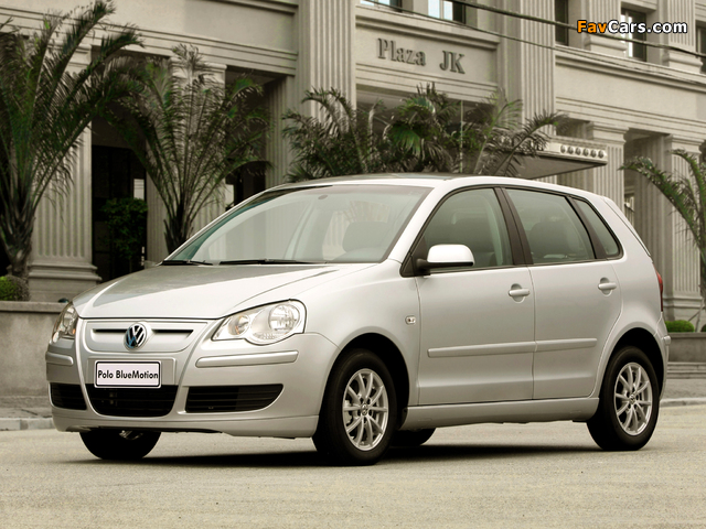 Volkswagen Polo BlueMotion 5-door BR-spec (Typ 9N3) 2009–12 wallpapers (640 x 480)