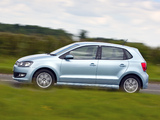 Volkswagen Polo BlueMotion 5-door UK-spec (Typ 6R) 2010 photos
