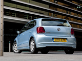 Volkswagen Polo BlueMotion 5-door UK-spec (Typ 6R) 2010 wallpapers