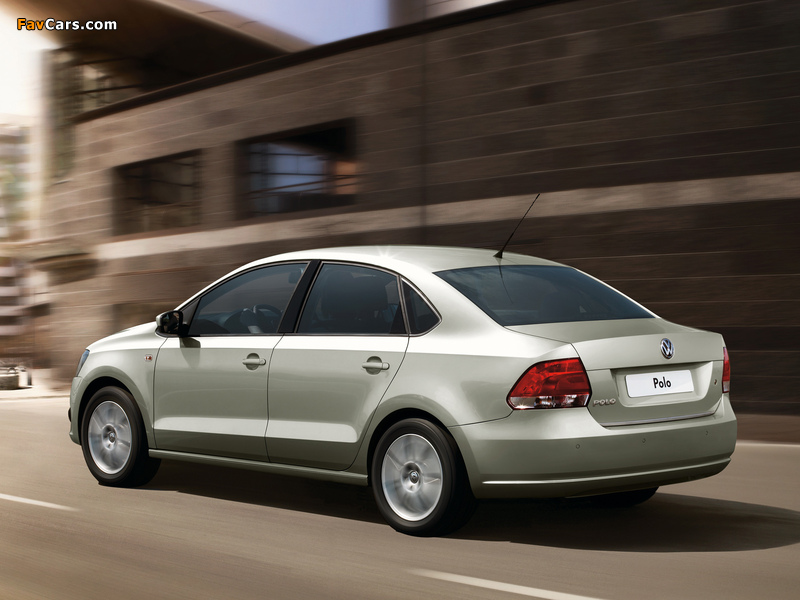 Volkswagen Polo Sedan (V) 2010 wallpapers (800 x 600)