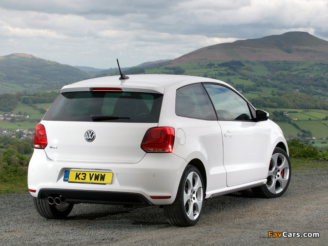 Volkswagen Polo GTI 3-door UK-spec (Typ 6R) 2010 wallpapers (640 x 480)