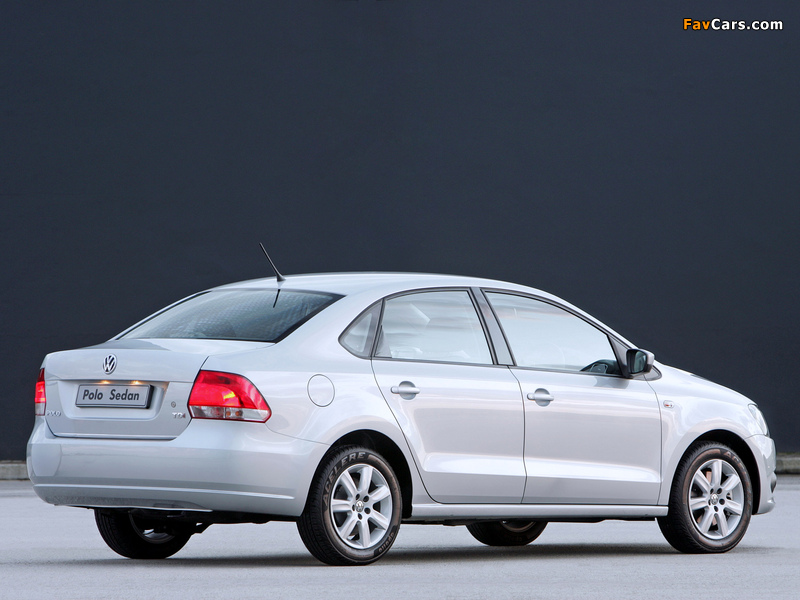 Volkswagen Polo Sedan ZA-spec (V) 2010 wallpapers (800 x 600)