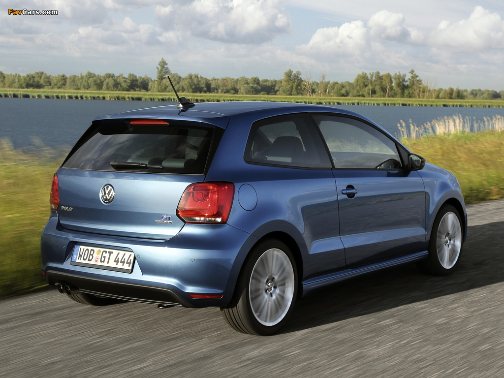 Volkswagen Polo BlueGT 3-door (Typ 6R) 2012 images (1024 x 768)