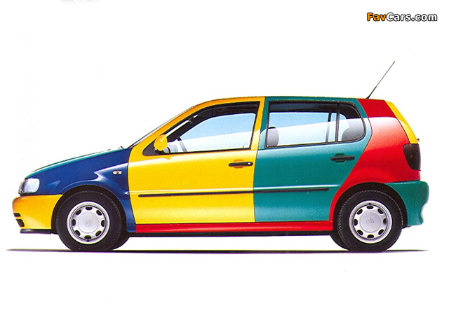 Volkswagen Polo Harlekin (Typ 6N) 1995–96 wallpapers (640 x 480)