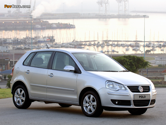 Volkswagen Polo 5-door ZA-spec (Typ 9N3) 2005–09 wallpapers (640 x 480)