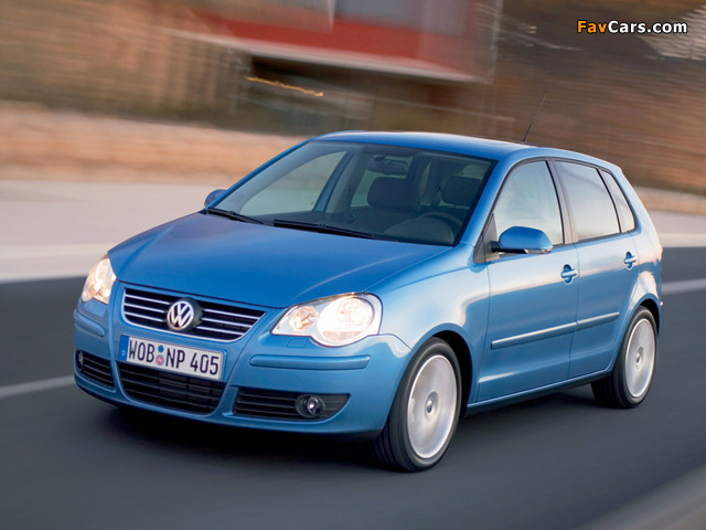 Volkswagen Polo 5-door (Typ 9N3) 2005–09 wallpapers (640 x 480)