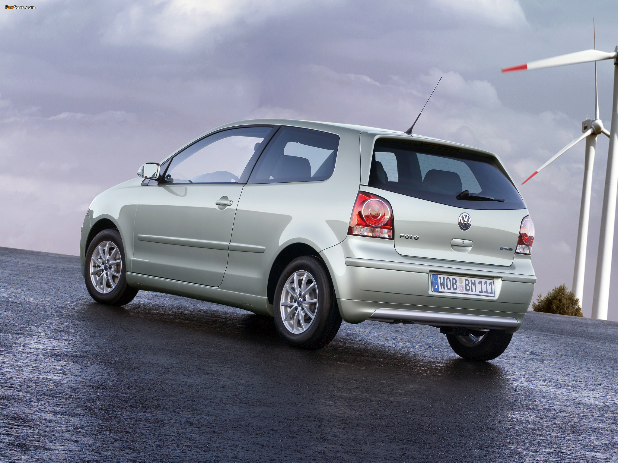 Volkswagen Polo BlueMotion (Typ 9N3) 2006–09 wallpapers (2048 x 1536)
