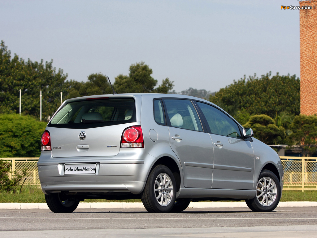Volkswagen Polo BlueMotion 5-door BR-spec (Typ 9N3) 2009–12 wallpapers (1024 x 768)