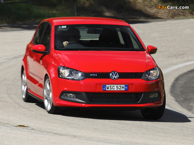 Volkswagen Polo GTI 5-door AU-spec (Typ 6R) 2010 wallpapers (640 x 480)