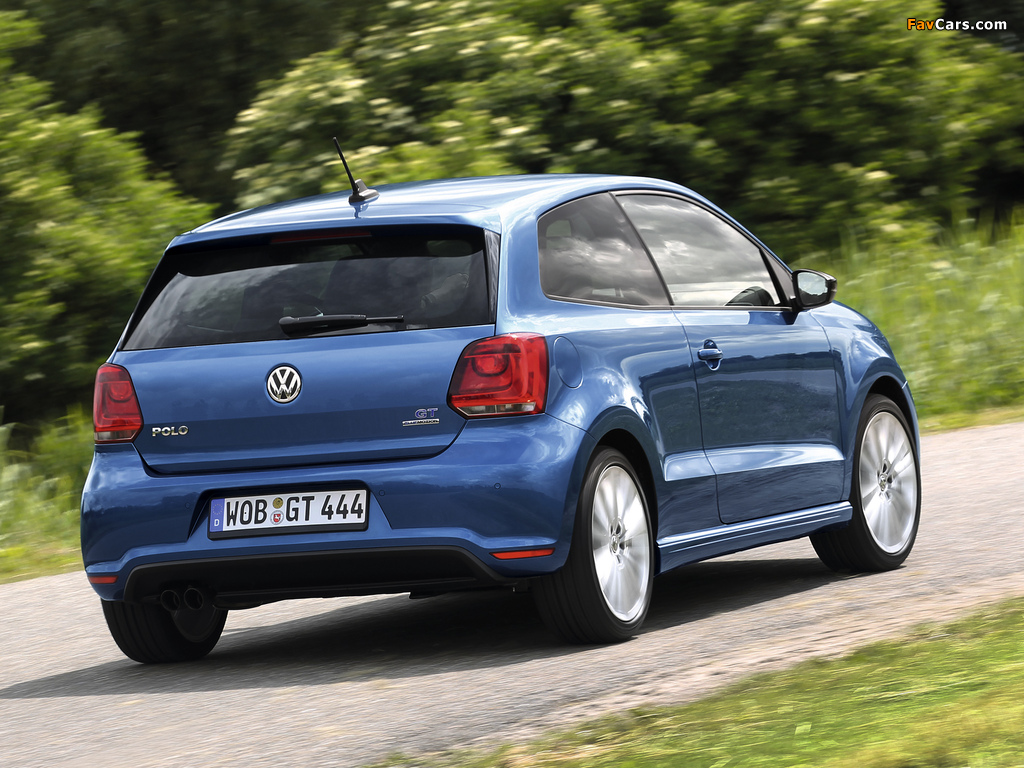 Volkswagen Polo BlueGT 3-door (Typ 6R) 2012 wallpapers (1024 x 768)