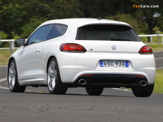 Volkswagen Scirocco R AU-spec 2009 wallpapers (640 x 480)