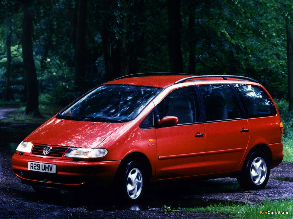 Images of Volkswagen Sharan UK-spec 1995–2000 (1024 x 768)