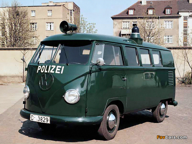 Volkswagen T1 Polizeiwagen 1950–67 images (640 x 480)