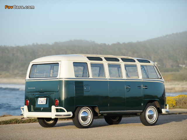 Volkswagen T1 Deluxe Samba Bus 1963–67 wallpapers (640 x 480)