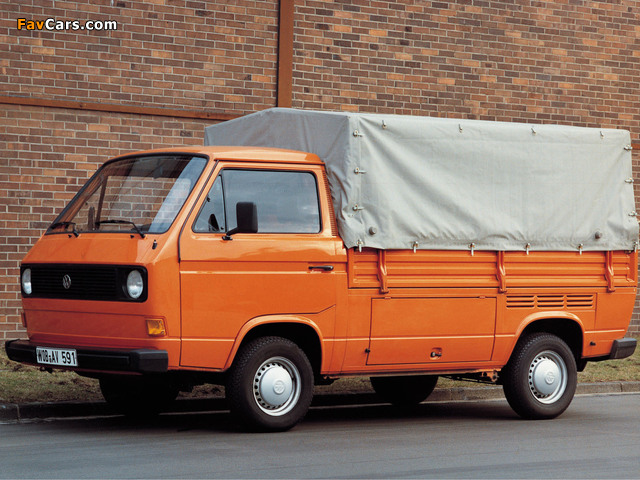 Volkswagen T3 Transporter Pickup 1979–82 photos (640 x 480)