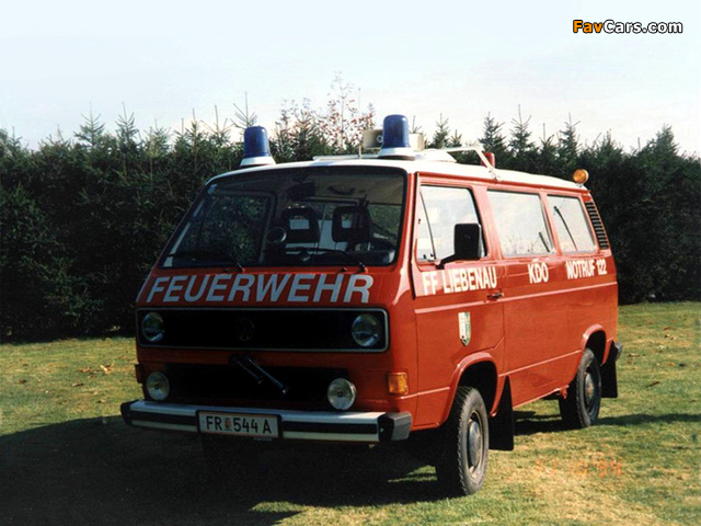 Volkswagen T3 Feuerwehr 1979–92 wallpapers (640 x 480)