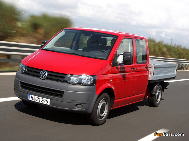 Images of Volkswagen T5 Transporter Double Cab Pickup 2009 (640 x 480)