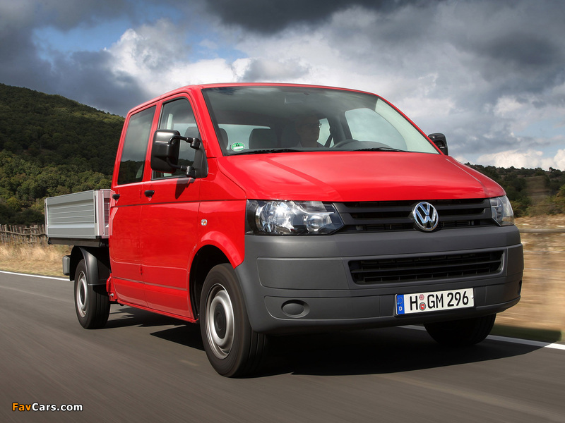 Images of Volkswagen T5 Transporter Double Cab Pickup 2009 (800 x 600)