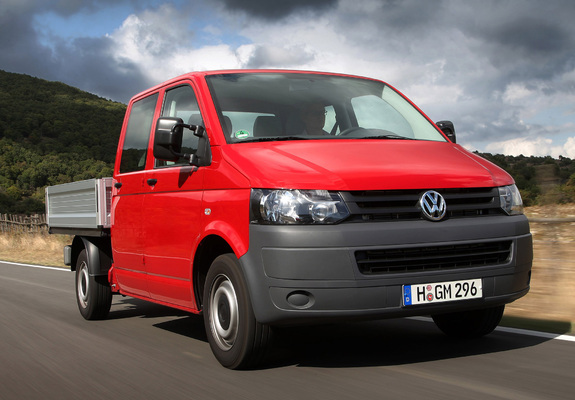 Images of Volkswagen T5 Transporter Double Cab Pickup 2009