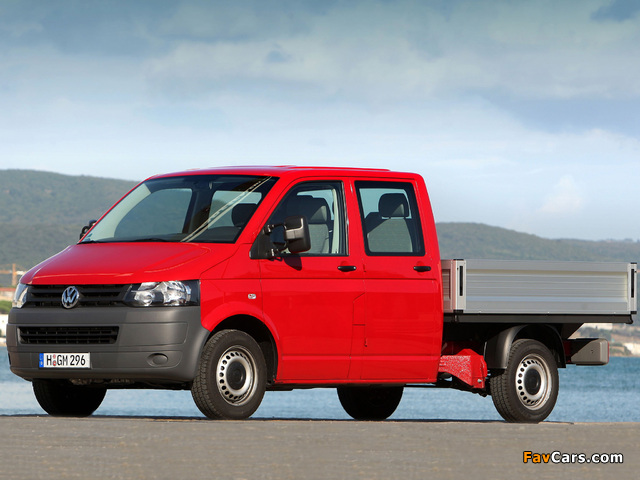 Images of Volkswagen T5 Transporter Double Cab Pickup 2009 (640 x 480)