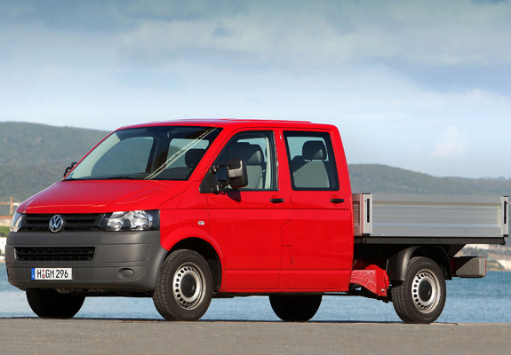 Images of Volkswagen T5 Transporter Double Cab Pickup 2009