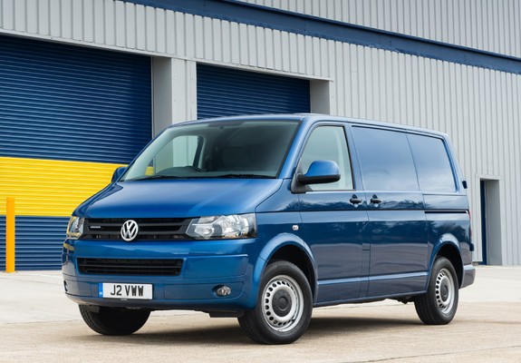 Images of Volkswagen T5 Transporter BlueMotion Van UK-spec 2012